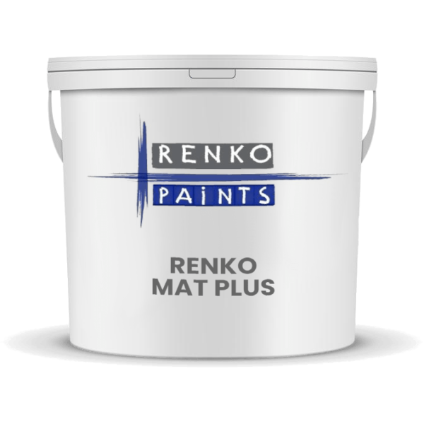 RENKO MAT PLUS is een watergedragen ademende muurverf op basis van een oplosmiddelarme acrylaatdispersie voor binnengebruik.