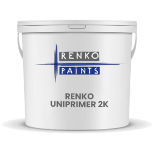 RENKO UNIPRIMER 2K is een transparante hardingsprimer voor niet-poreuze, gladde ondergrond.