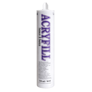 Acryfill is de ideale overschilderbare kit voor het dichten van voegen bij ramen, deuren en muren. Hecht perfect op hout en steen.